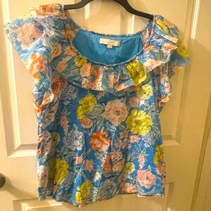 LOFT Garden Ruffle Shell